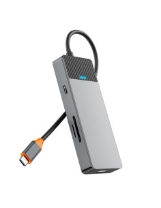 WiWU - HUB A721HD USB3.1x2+PD(100W)+USB-C(3.1)+ SD/TF(3.0)+HDMI (4K60HZ) 2