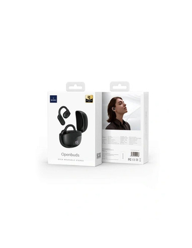 WiWU - Écouteurs sans fil OWS Openbuds T20 - noir