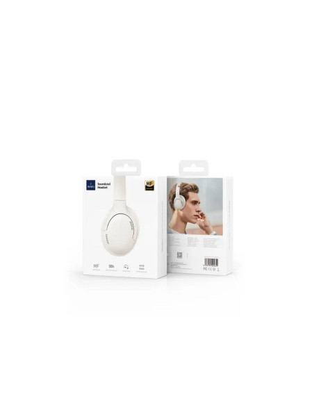 WiWU - Soundcool Headset TD-02 Wireless Bluetooth Headphone - Ivory
