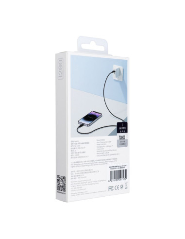 WiWU - Platinum Series USB cable Wi-C019 USB A à Lightning 3A 1.2m - noir