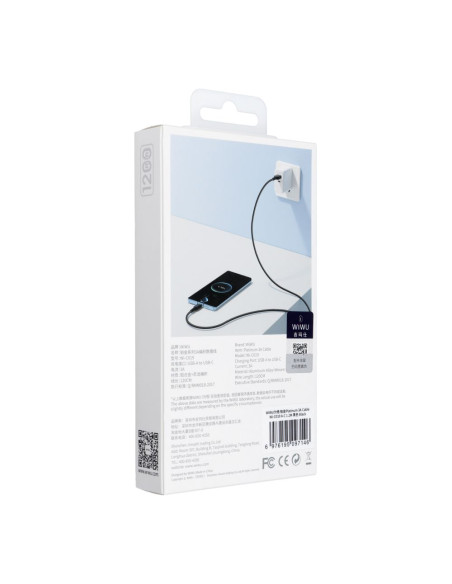 WiWU - Platinum series USB cable Wi-C019 USB A à USB C 3A 1.2m - noir