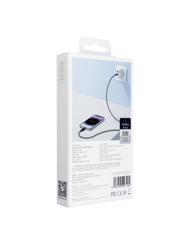 WiWU - Platinum Series USB cable Wi-C013 USB C to Lightning 30W 1.2m - noir