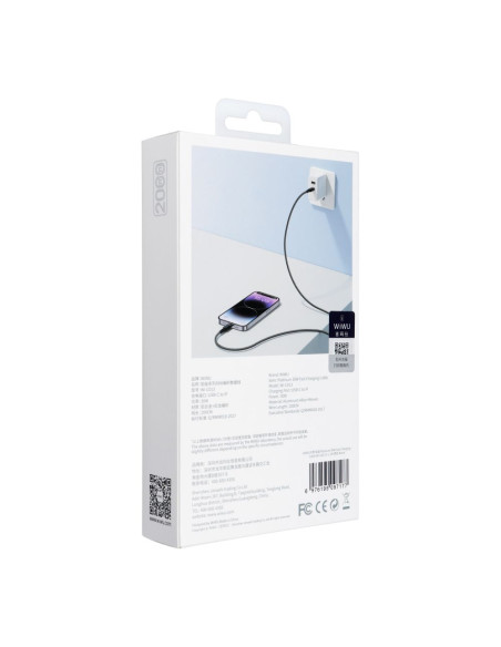 WiWU - Platinum Series USB cable Wi-C013 USB C to Lightning 30W 2m - noir