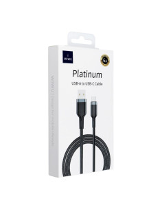 WiWU - Platinum Series USB cable Wi-C021 USB A vers USB C 6A (dédié aux téléphones Huawei) 1.2m - noir