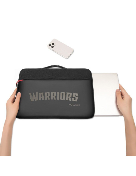 WiWU - Sacoche pour ordinateur portable 14" Warriors Laptop Sleeve, résistante à l'eau - noir