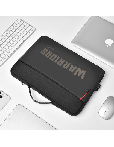 WiWU - Sacoche pour ordinateur portable 14" Warriors Laptop Sleeve, résistante à l'eau - noir