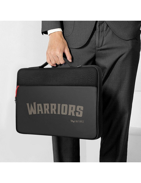 WiWU - Sacoche pour ordinateur portable 14" Warriors Laptop Sleeve, résistante à l'eau - noir