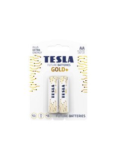 Pile alcaline TESLA R6 (AA) GOLD+ [2x120] 2 pièces