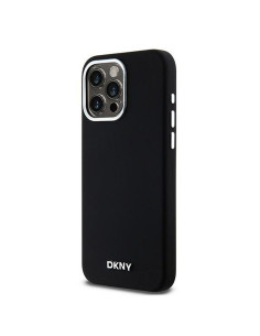 Coque DKNY pour IPHONE 15 Pro Max compatible avec MagSafe DKHMP15XSMCHLK (DKNY HC MagSafe Silicone W/Horizontal Metal Logo) noir 2