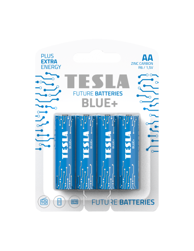 TESLA alkaline battery R6 (AA) BLUE+ [4x120] 4 pcs