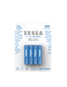 Pile alcaline TESLA R3 (AAA) BLEUE+ [4x120] 4 pcs.