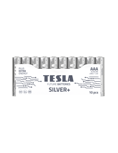 TESLA pile alcaline R6 (AA) SILVER+ [10x72] 10 pcs.