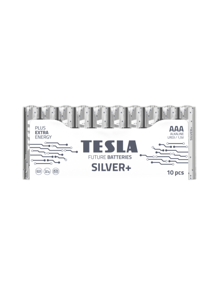 TESLA pile alcaline R6 (AA) SILVER+ [10x72] 10 pcs.