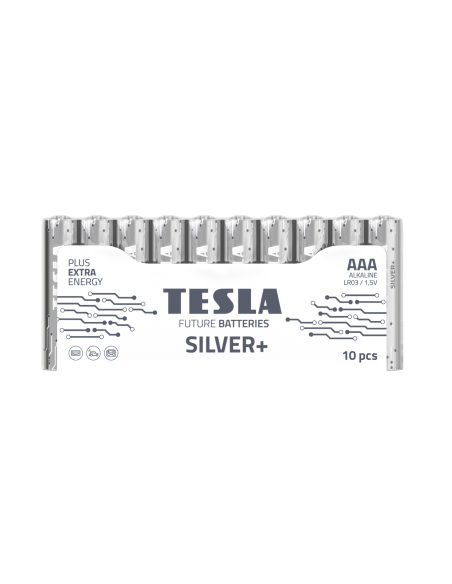TESLA pile alcaline R3 (AAA) SILVER+ [10x72] 10 pcs.