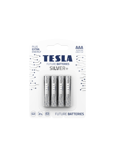 TESLA Pile alcaline R3 (AAA) ARGENT+ [4x120] 4 pcs.