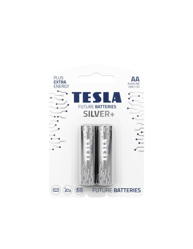 Pile alcaline TESLA R6 (AA) SILVER+ [2x120] 2 pcs