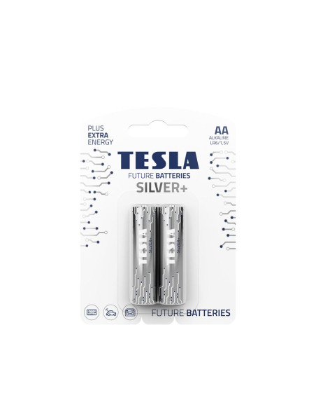 Pile alcaline TESLA R6 (AA) SILVER+ [2x120] 2 pcs