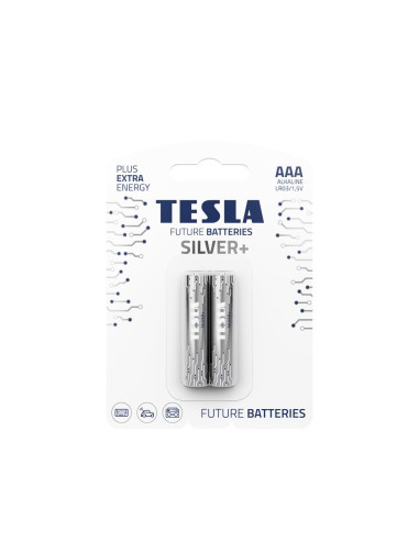 Pile alcaline TESLA R3 (AAA) SILVER+ [2x120] 2 pcs