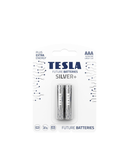 Pile alcaline TESLA R3 (AAA) SILVER+ [2x120] 2 pcs