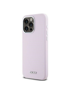 Coque DKNY pour IPHONE 14 Pro Max compatible avec MagSafe DKHMP14XSMCHLP (DKNY HC MagSafe Silicone W/Horizontal Metal Logo) rose 2