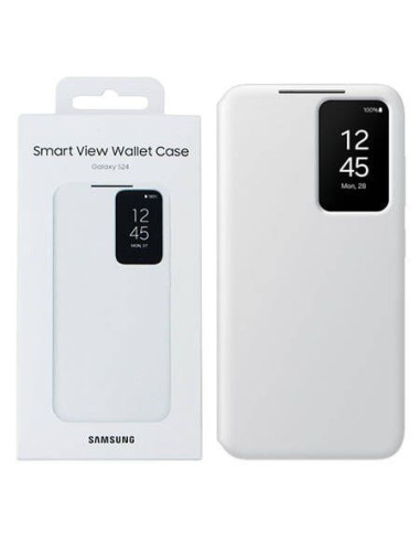 Véritable Smart View Wallet Coque EF-ZS921CWEGWW Samsung Galaxy S24 blanc blister