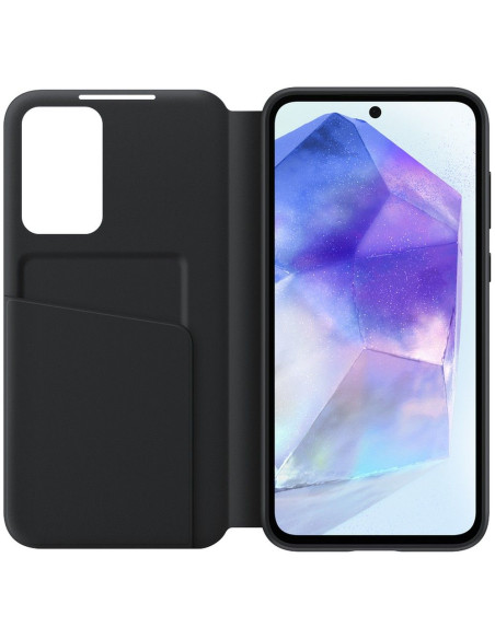 ETUI ORIGINAL Smart View Wallet Case Black ZA556CBEGWW Samsung Galaxy A55 NOIR blister