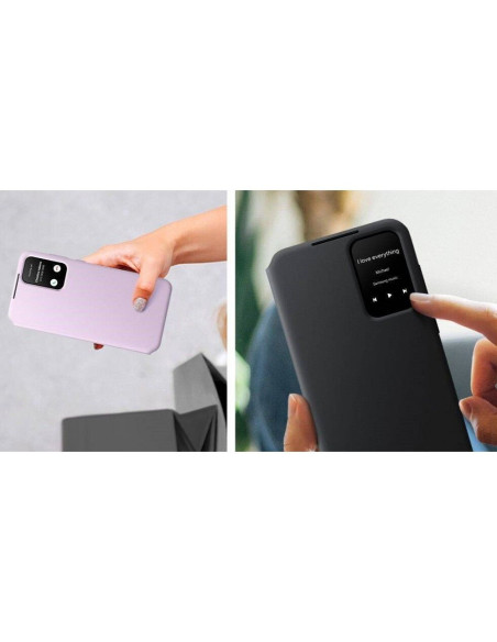 ETUI ORIGINAL Smart View Wallet Case Black ZA556CBEGWW Samsung Galaxy A55 NOIR blister