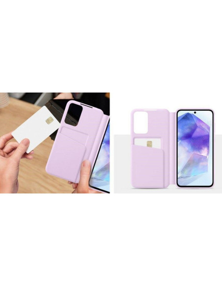 ETUI ORIGINAL Smart View Wallet Case Black ZA556CBEGWW Samsung Galaxy A55 NOIR blister