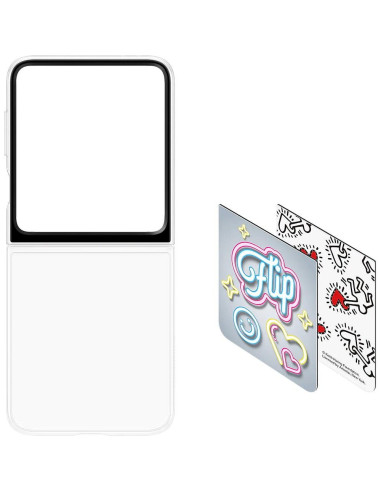 SAMSUNG original Flipsuite Coque pour SAMSUNG Flip 6 EF-ZF741CTEGWW blister transparent
