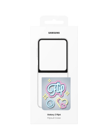 SAMSUNG original Flipsuite Coque pour SAMSUNG Flip 6 EF-ZF741CTEGWW blister transparent
