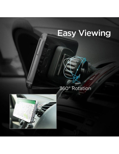 SUPPORT VOITURE sur la grille de ventilation SPIGEN H12