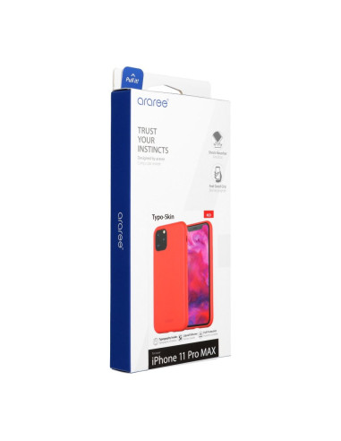 Coque ARAREE Typoskin pour IPHONE 11 PRO MAX rouge