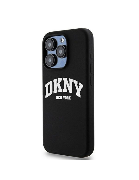 Coque DKNY pour IPHONE 13 Pro compatible avec MagSafe DKHMP13LSNYACH (DKNY HC MagSafe Silicone W/White Arch Logo) noir