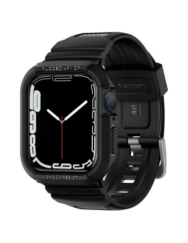 SPIGEN Rugged Armor ”PRO” case for APPLE Watch 4 / 5 / 6 / 7 / 8 / 9 / SE (40 / 41 mm) black