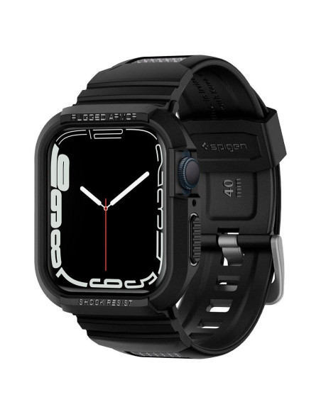 SPIGEN Rugged Armor ”PRO” case for APPLE Watch 4 / 5 / 6 / 7 / 8 / 9 / SE (40 / 41 mm) black