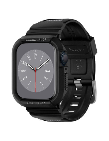 SPIGEN Rugged Armor ”PRO” case for APPLE Watch 4 / 5 / 6 / 7 / 8 / 9 / SE (40 / 41 mm) black