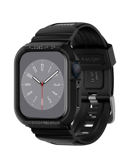 SPIGEN Rugged Armor ”PRO” case for APPLE Watch 4 / 5 / 6 / 7 / 8 / 9 / SE (40 / 41 mm) black