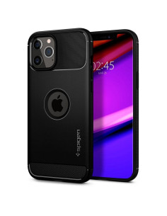 SPIGEN Rugged Armor pour IPHONE 12 / 12 PRO NOIR MAT