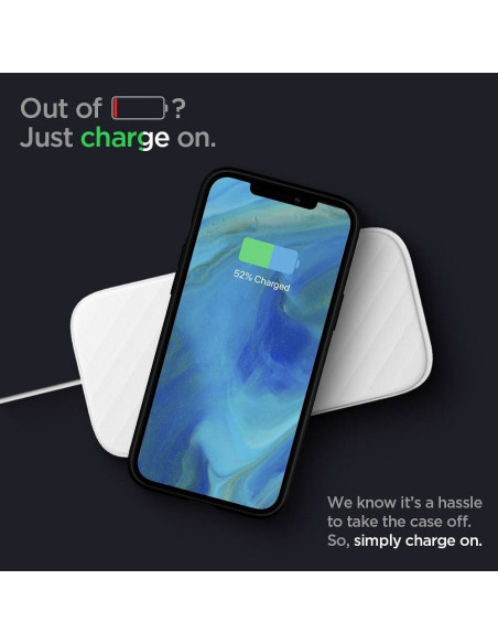 SPIGEN Rugged Armor pour IPHONE 12 / 12 PRO NOIR MAT