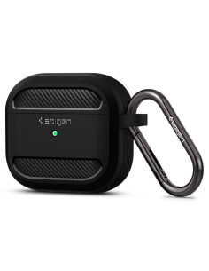 Coque SPIGEN Rugged Armor pour AIRPODS 3 2021 noir mat