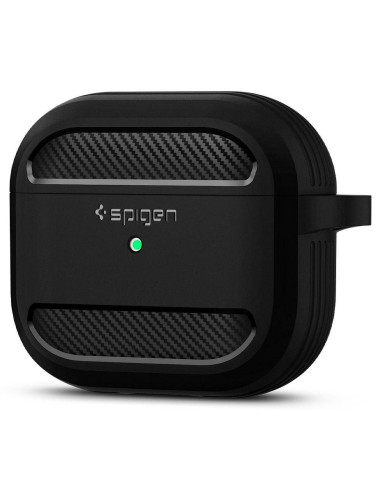 Coque SPIGEN Rugged Armor pour AIRPODS 3 2021 noir mat