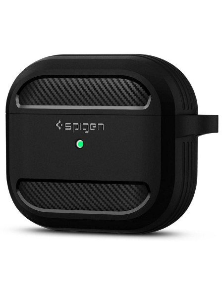 Coque SPIGEN Rugged Armor pour AIRPODS 3 2021 noir mat