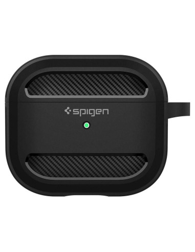 Coque SPIGEN Rugged Armor pour AIRPODS 3 2021 noir mat