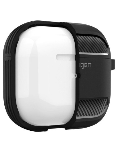Coque SPIGEN Rugged Armor pour AIRPODS 3 2021 noir mat