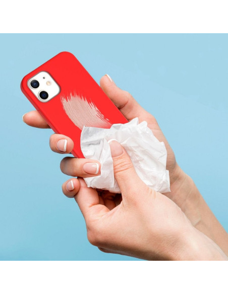 Coque ARAREE Typoskin pour IPHONE 12 MINI ROUGE
