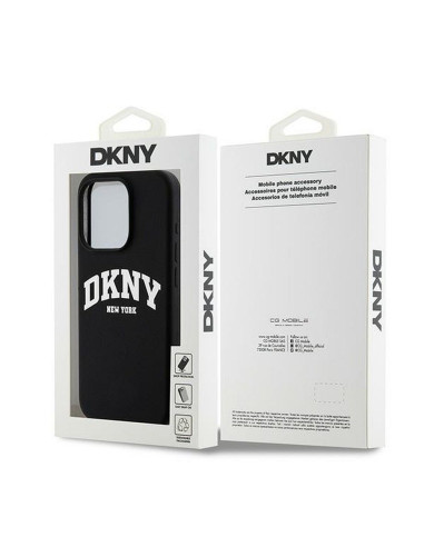 Coque DKNY pour IPHONE 13 Pro compatible avec MagSafe DKHMP13LSNYACH (DKNY HC MagSafe Silicone W/White Arch Logo) noir