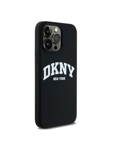 Coque DKNY pour IPHONE 13 Pro Max compatible avec MagSafe DKHMP13XSNYACH (DKNY HC MagSafe Silicone W/White Arch Logo) noir
