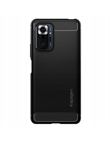 Coque SPIGEN Rugged Armor pour XIAOMI Redmi NOTE 10 PRO / 10 PRO MAX noir mat