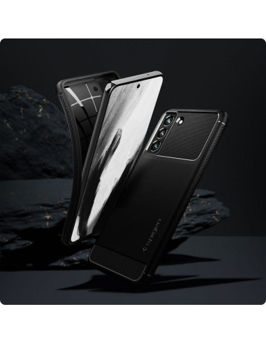 SPIGEN Coque Rugged Armor pour SAMSUNG S21 FE noir mat