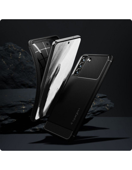 SPIGEN Coque Rugged Armor pour SAMSUNG S21 FE noir mat